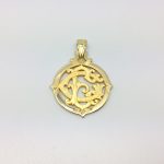 Pendentif monogramme OR 750 milliemes - Bijouterie Ferre au Bouscat